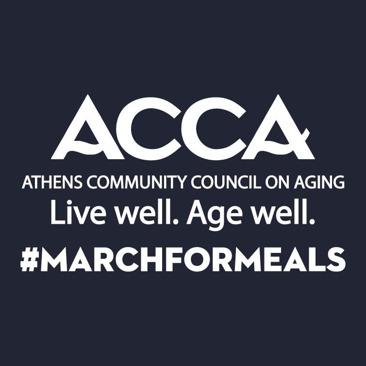 March for Meals with ACCA shirt design - zoomed