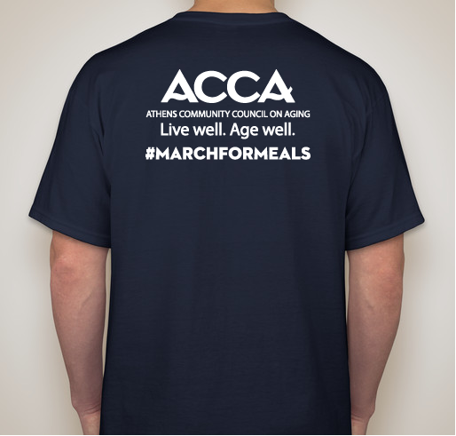 March for Meals with ACCA Fundraiser - unisex shirt design - back