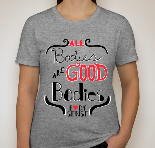 Body Sense Fundraiser for the 2016 Columbus NEDA Walk Fundraiser - unisex shirt design - front