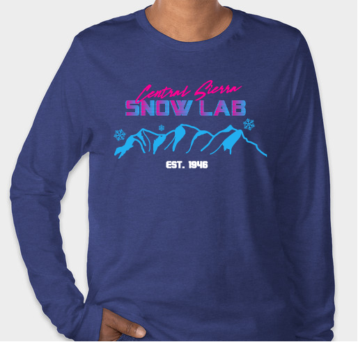 80s Wave Snow Lab Short and Long Sleeve Shirt Fundraiser - unisex shirt design - front