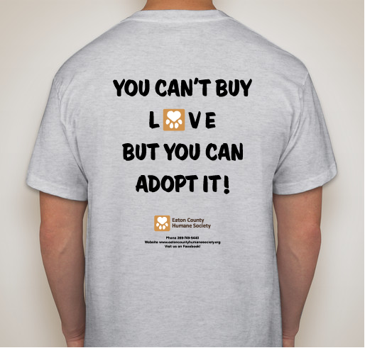 Eaton County Humane Society Fundraiser - unisex shirt design - back