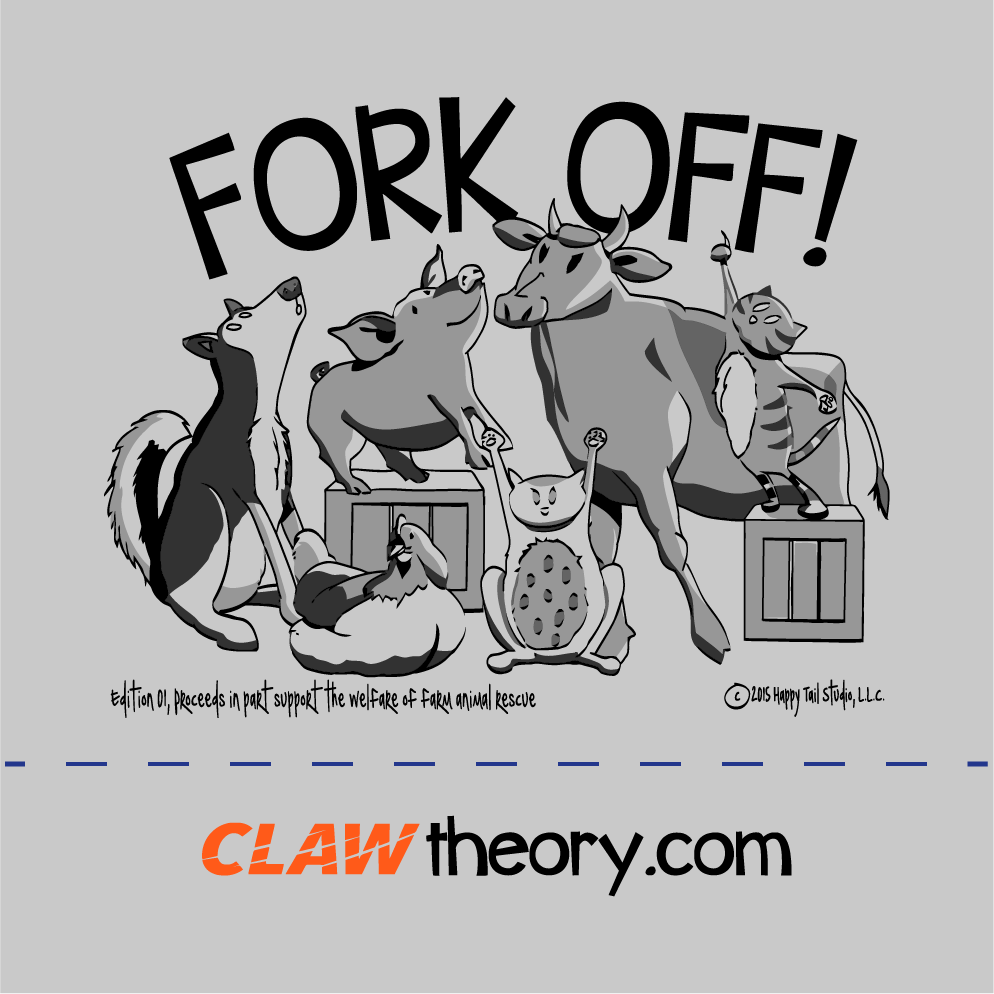 ClawTheory and United Poultry Concerns shirt design - zoomed