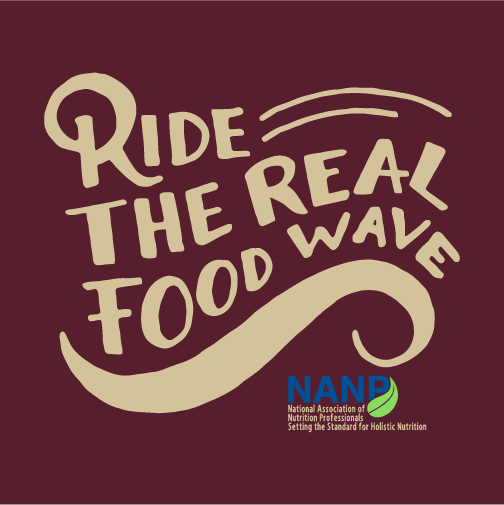 NANP - Ride the Real Food Wave shirt design - zoomed