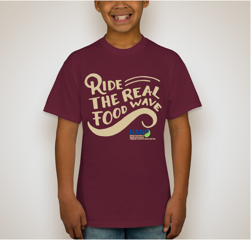 NANP - Ride the Real Food Wave Fundraiser - unisex shirt design - back