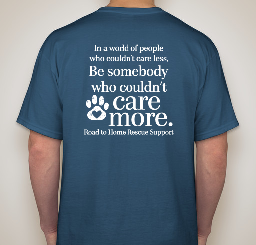 Road to Home Rescue Fundraiser - unisex shirt design - back