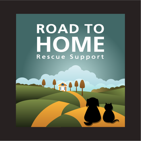 Road to Home Rescue shirt design - zoomed