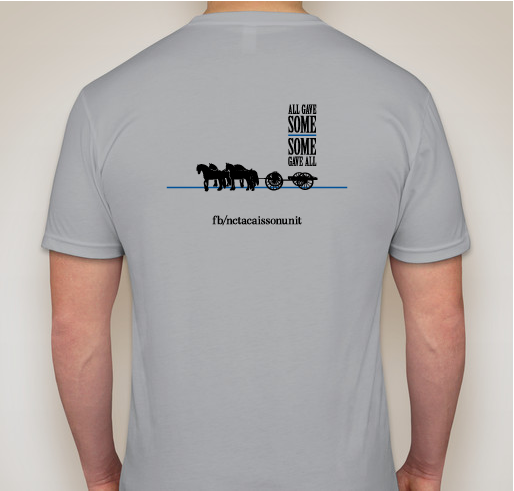 North Carolina Troopers Association Caisson Unit Fundraiser - unisex shirt design - back