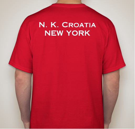 New York Croatia Fundraiser - unisex shirt design - back