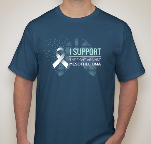 I Support the Fight Against Mesothelioma Fundraiser - unisex shirt design - front