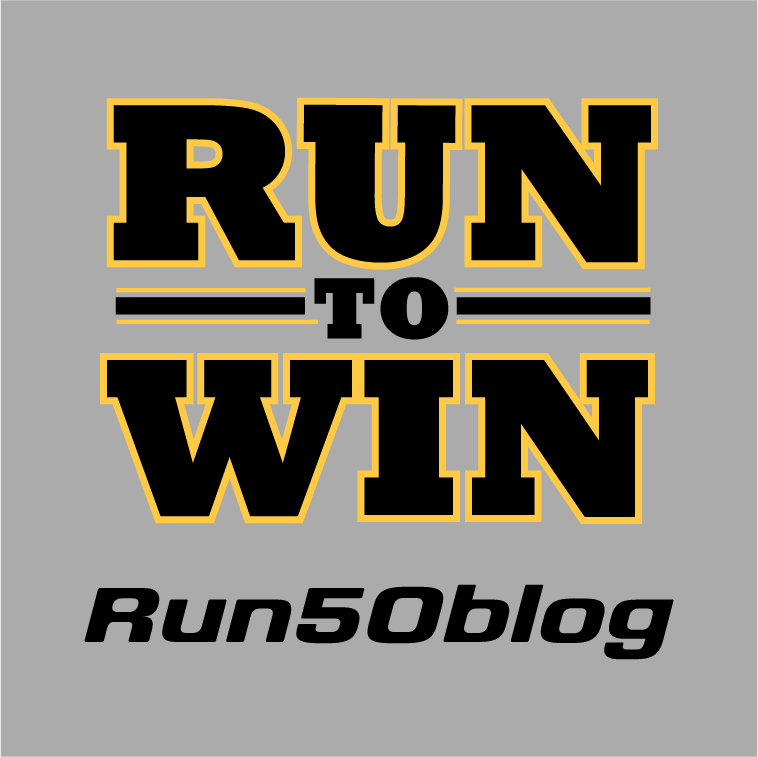 Run50 - Run to win shirt design - zoomed