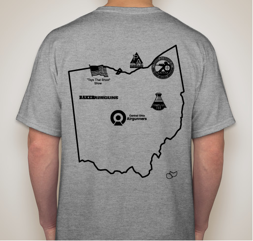 Ohio Airgunners T-Shirt Fundraiser - unisex shirt design - back