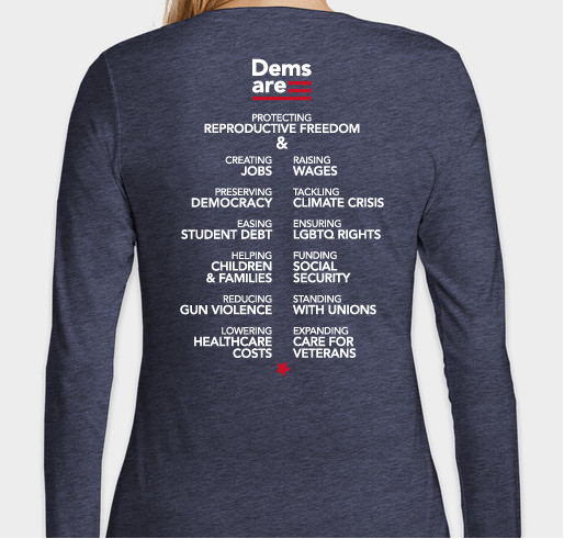 Become a Walking, Talking Billboard for Democrats Fundraiser - unisex shirt design - back