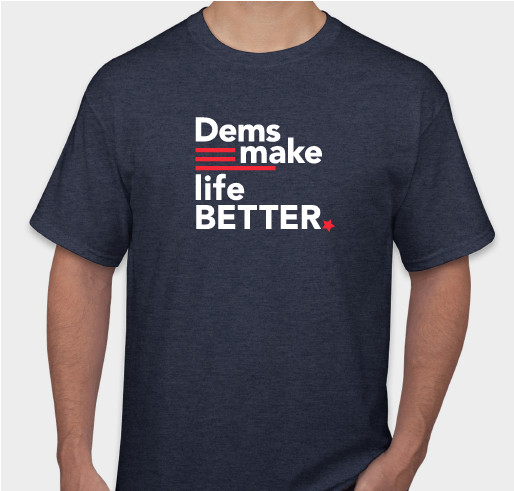 Become a Walking, Talking Billboard for Democrats Fundraiser - unisex shirt design - front