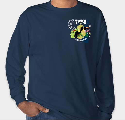 Tunes for Toucans 2024 Fundraiser - unisex shirt design - front
