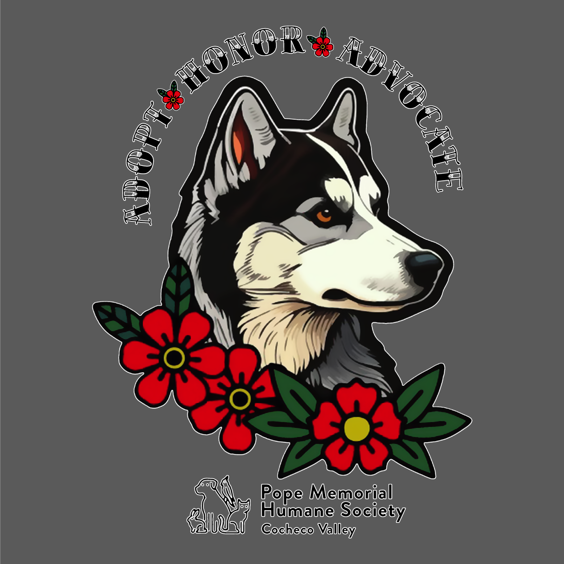 Have a Heart for Huskies! shirt design - zoomed
