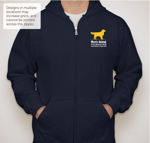 Golden Retriever Lifetime Study/Morris Animal Foundation Fundraiser - unisex shirt design - small