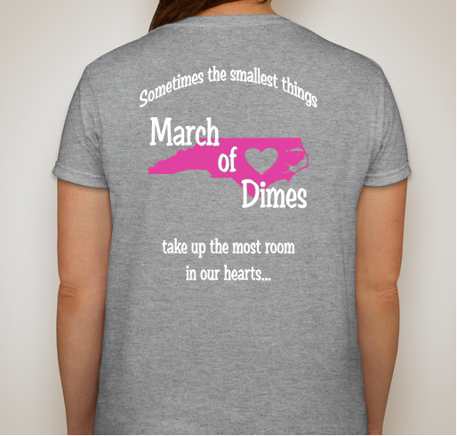 2016 March of Dimes - DBC Fundraiser - unisex shirt design - back