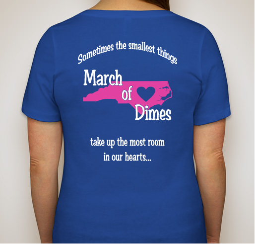 2016 March of Dimes - DBC Fundraiser - unisex shirt design - back