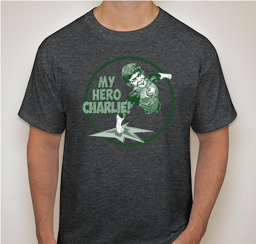 Energize My Hero Charlie Fundraiser - unisex shirt design - front