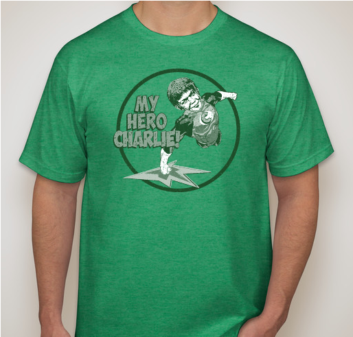 Energize My Hero Charlie Fundraiser - unisex shirt design - front