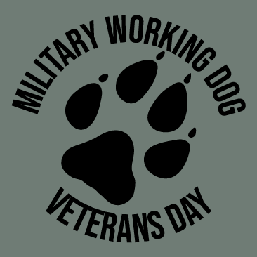 2024 Retired Military Working Dog Veterans Day 5K & Fundraiser shirt design - zoomed