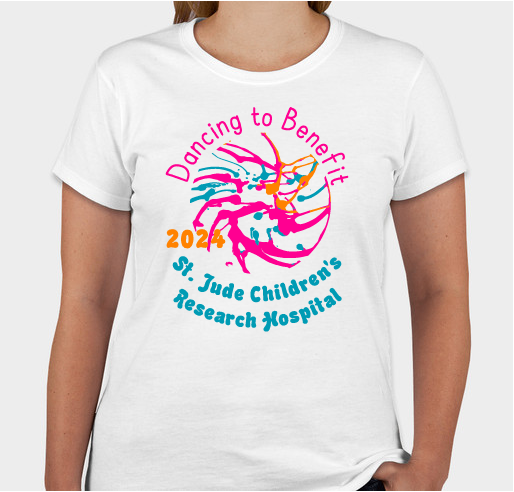 12th Annual St. Jude Dancethon Fundraiser - unisex shirt design - front