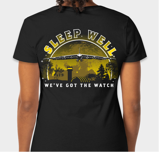 Sleep Well... We've Got The Watch! Fundraiser - unisex shirt design - back