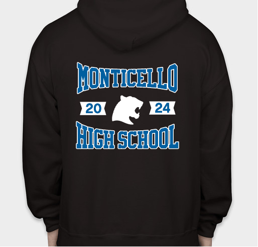 Monticello Class of 2024 Fundraiser - unisex shirt design - front