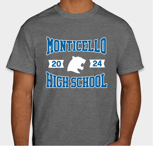 Monticello Class of 2024 Fundraiser - unisex shirt design - front