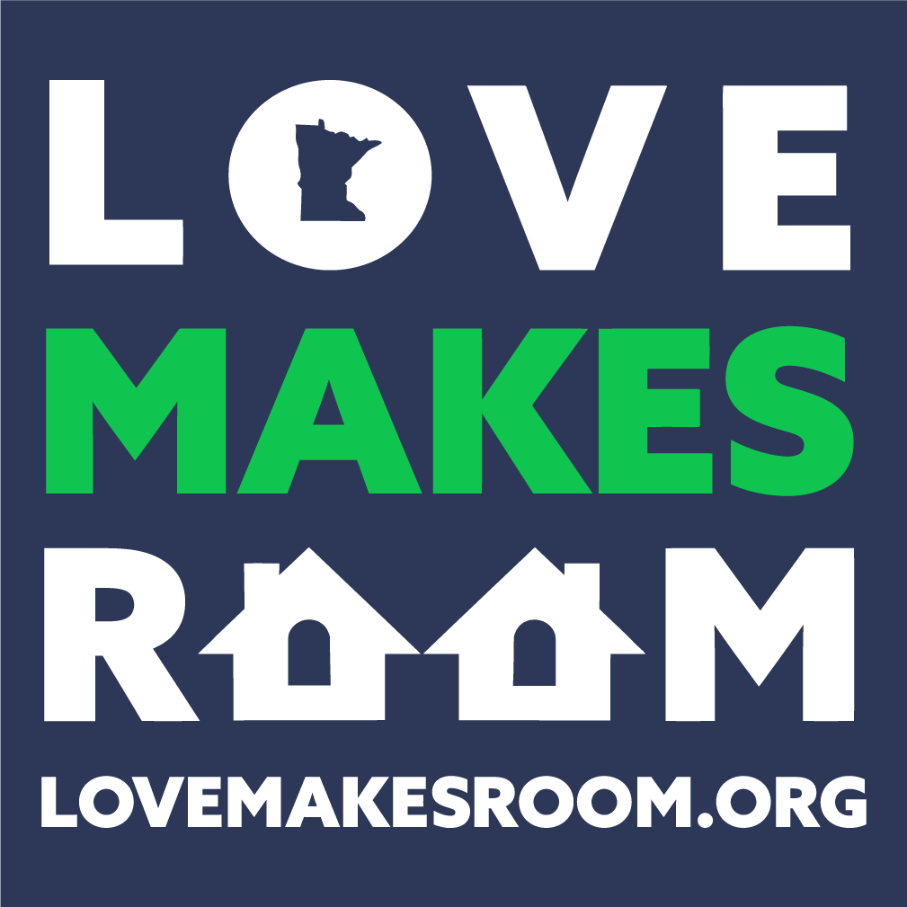 Love Makes Room shirt design - zoomed