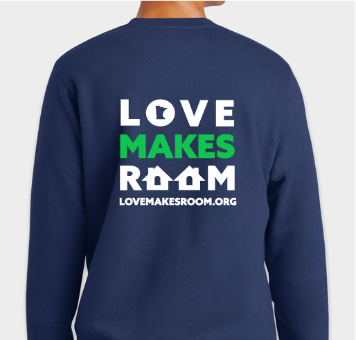 Love Makes Room Fundraiser - unisex shirt design - back