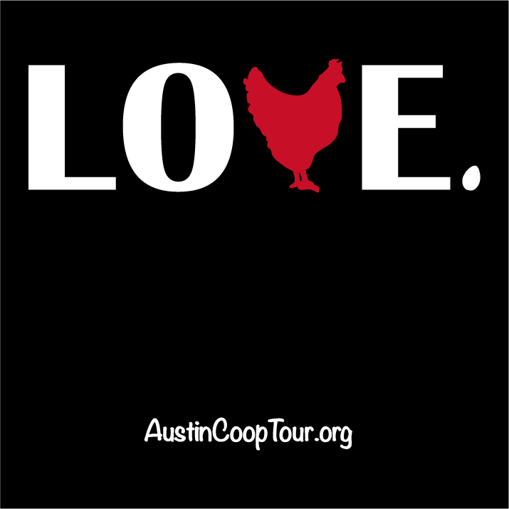 Austin Funky Chicken Coop Tour shirt design - zoomed
