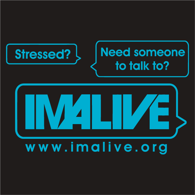 Because IMALIVE - Suicide Prevention shirt design - zoomed