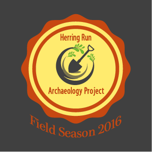 Herring Run Archaeology Project 2016 shirt design - zoomed