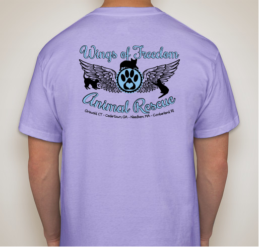WOFAR Adopt A Cat T-Shirt Fundraiser - unisex shirt design - back