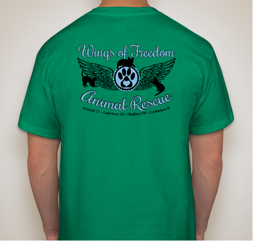 WOFAR Adopt A Cat T-Shirt Fundraiser - unisex shirt design - back