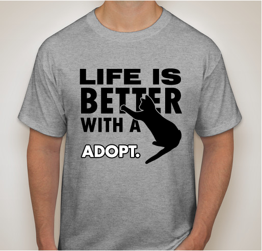 WOFAR Adopt A Cat T-Shirt Fundraiser - unisex shirt design - front