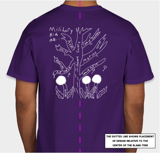 Terra Centre PTA Purple Up Fundraiser Fundraiser - unisex shirt design - back