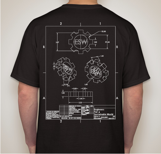 Support Engineers for a Sustainable World, Hawaii! Fundraiser - unisex shirt design - back