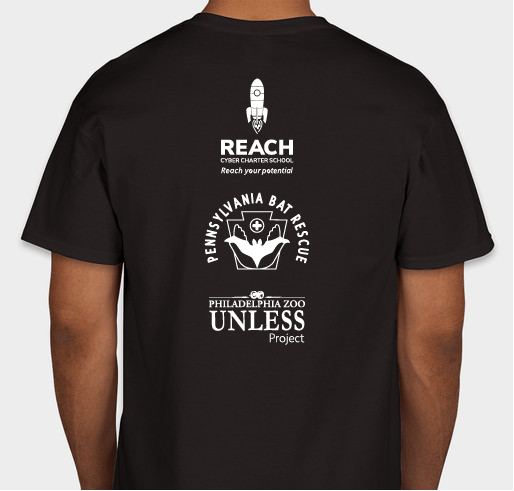 Reach's UNLESS fundraiser for Pennsylvania Bat Rescue Fundraiser - unisex shirt design - back