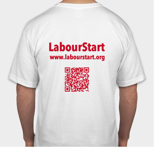 May Day 2024 LabourStart T-Shirt Fundraiser Fundraiser - unisex shirt design - back
