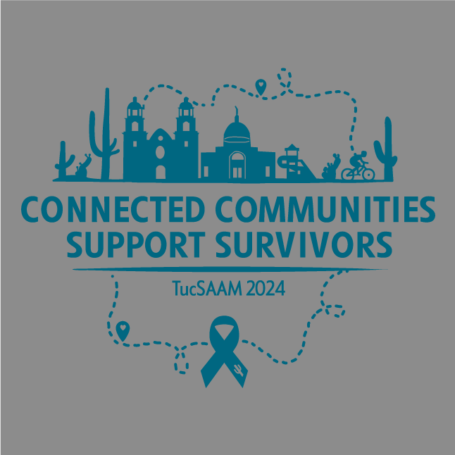 Tucson Sexual Assault Awareness Month 2024 shirt design - zoomed