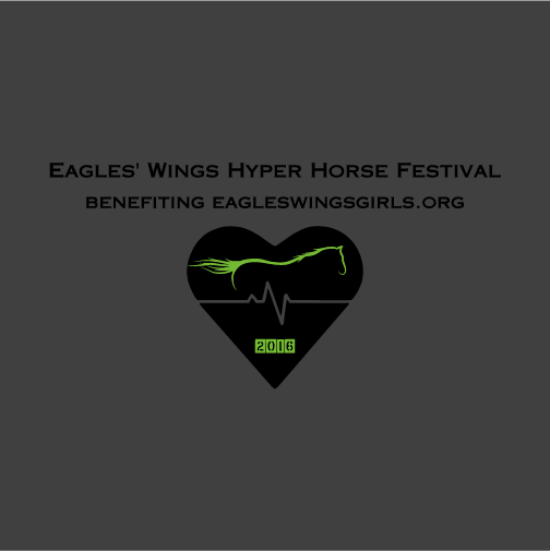 Eagles' Wings Girls & Horses~girls learning about life, themselves & God through the love of horses shirt design - zoomed