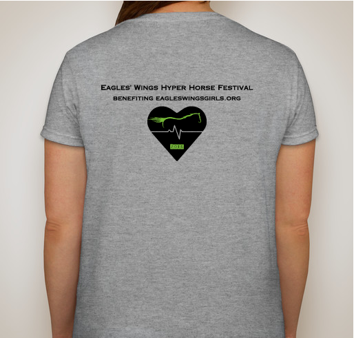 Eagles' Wings Girls & Horses~girls learning about life, themselves & God through the love of horses Fundraiser - unisex shirt design - back
