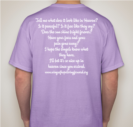 I Hope You're Dancin' in the Sky- Back by Popular Demand Fundraiser - unisex shirt design - back