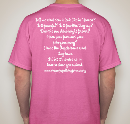 I Hope You're Dancin' in the Sky Fundraiser - unisex shirt design - back