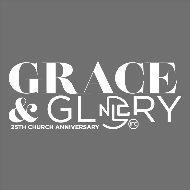 Grace & Glory 25 shirt design - zoomed