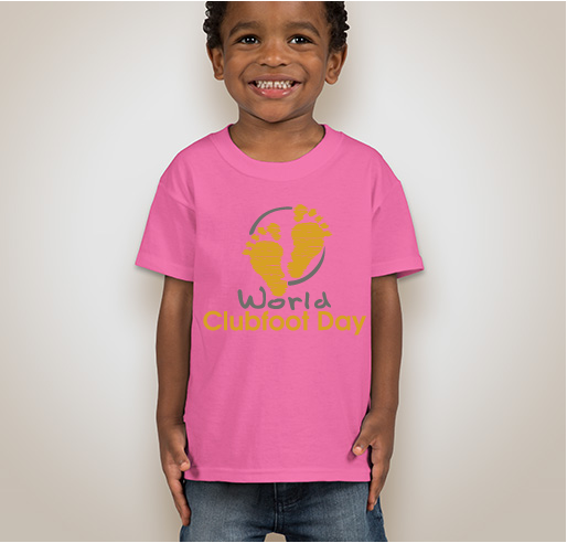 World Clubfoot Day! Fundraiser - unisex shirt design - front
