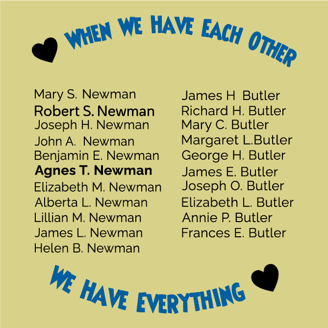 Newman & Butler Family Reunion shirt design - zoomed