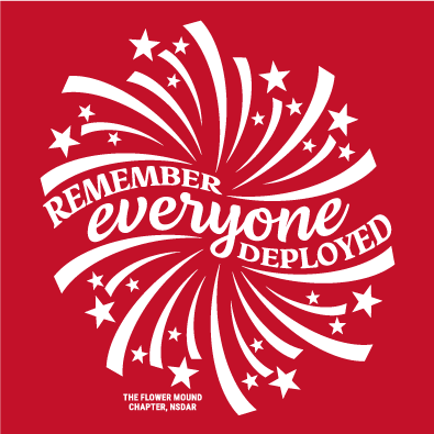 Remember Everyone Deployed (RED) Campaign shirt design - zoomed